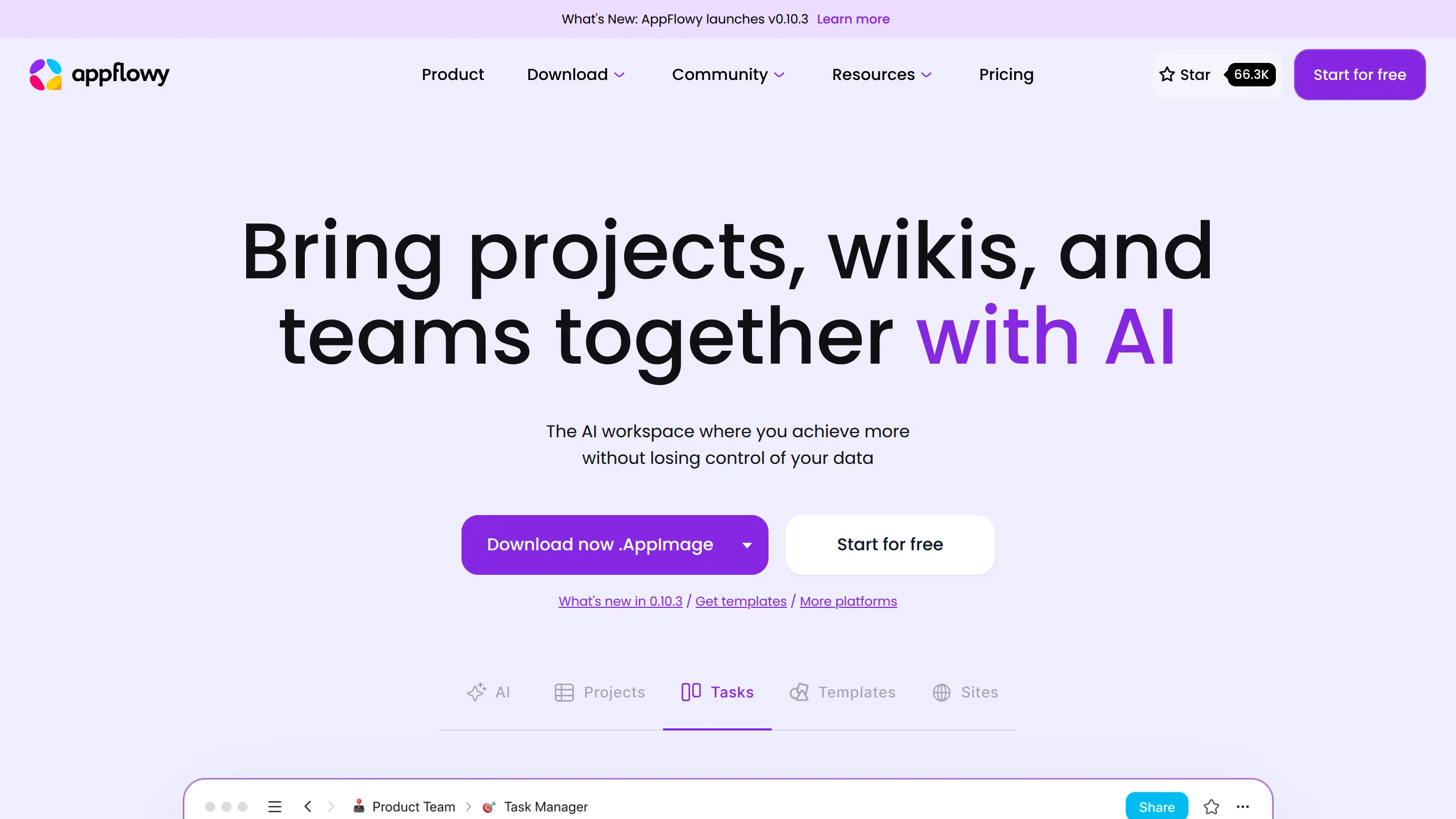 illustration image for the no-code tool Appflowy