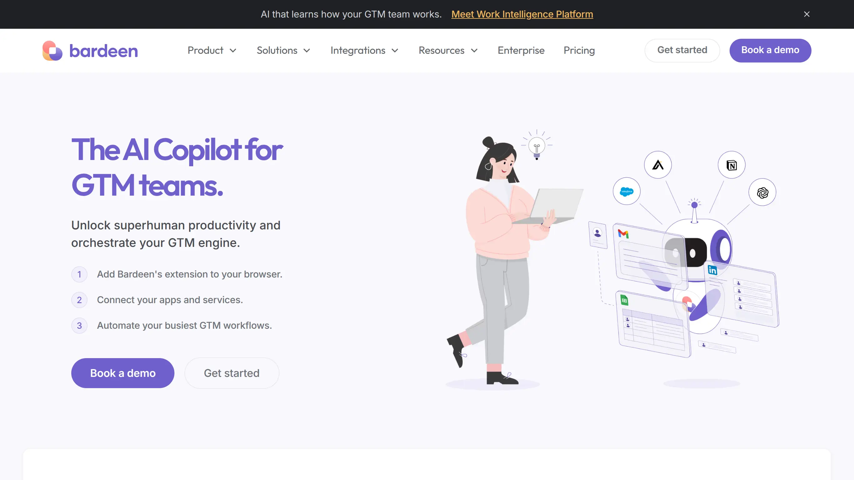 illustration image for the no-code tool Bardeen