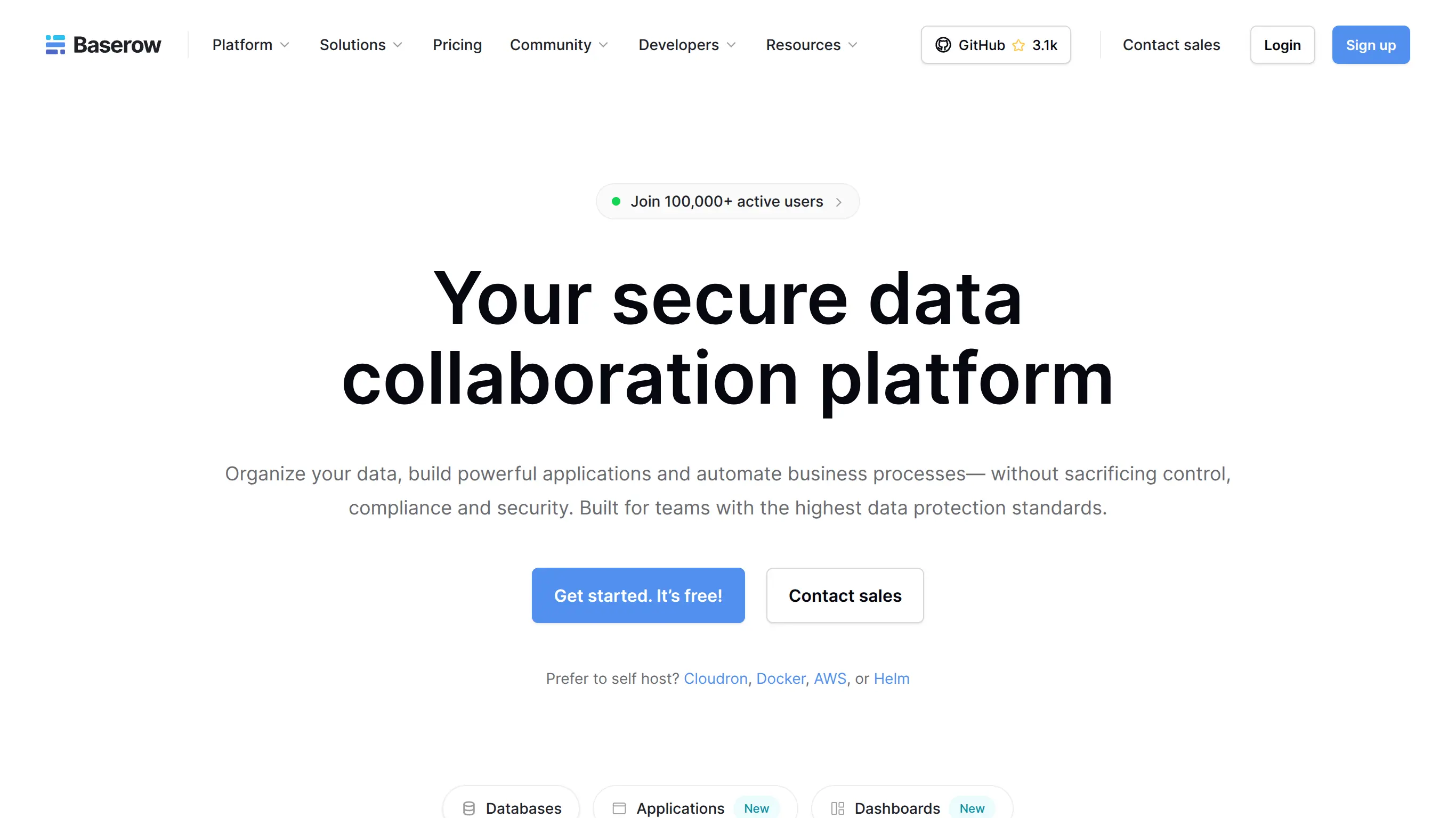 illustration image for the no-code tool Baserow