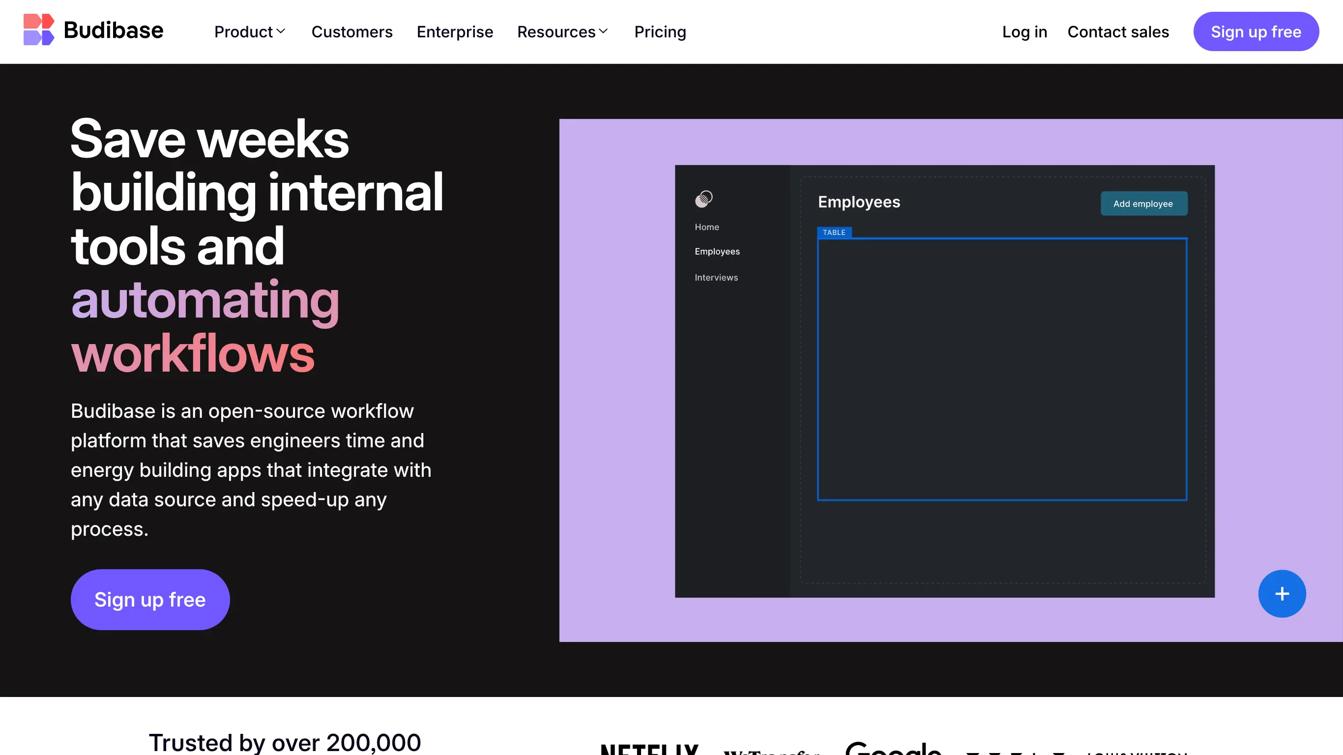 illustration image for the no-code tool Budibase