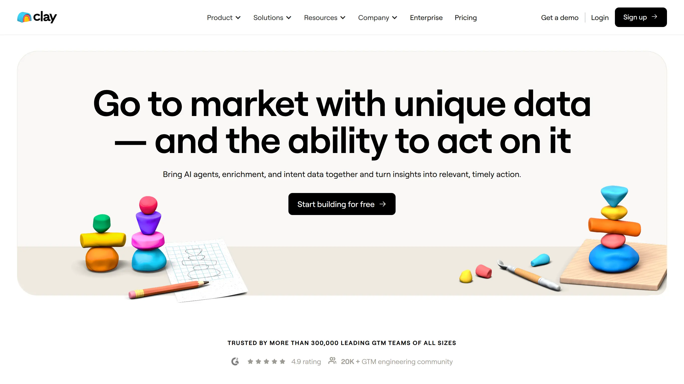 illustration image for the no-code tool Clay