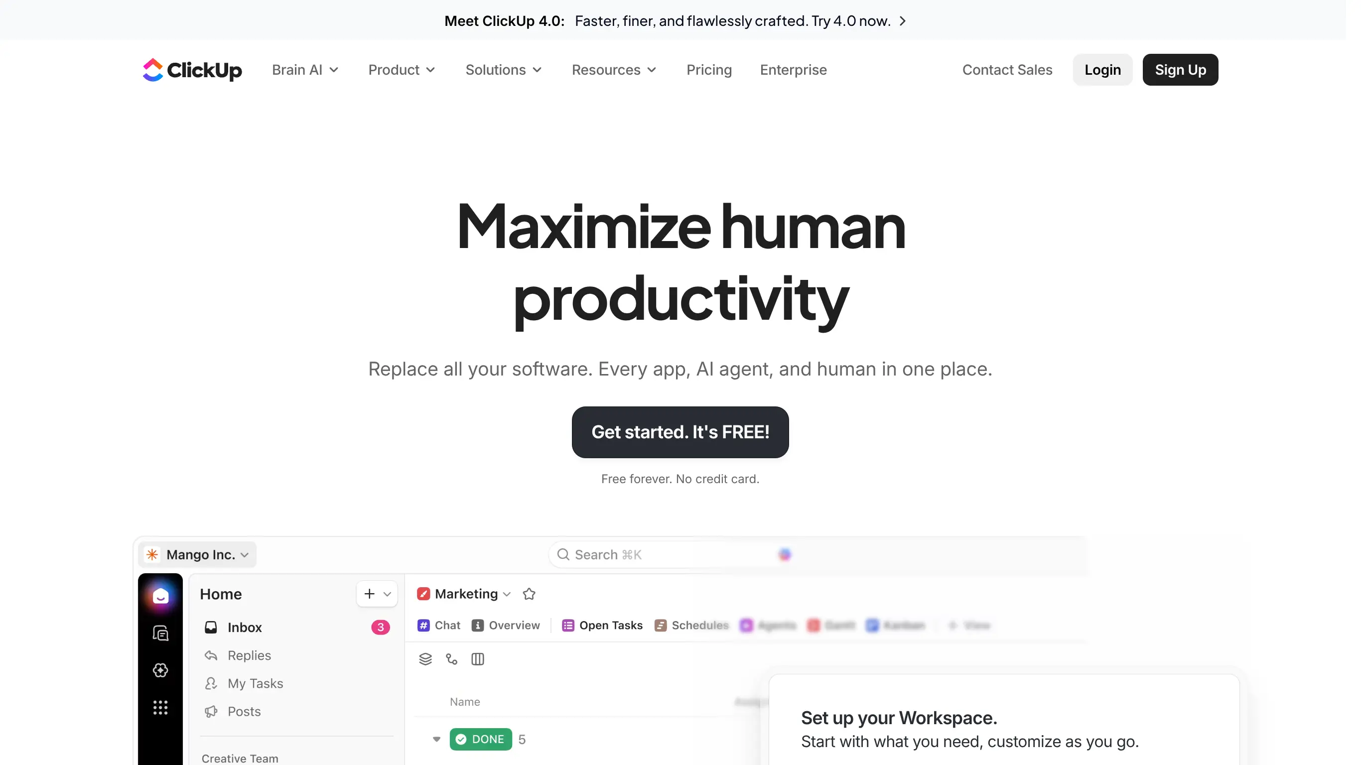 illustration image for the no-code tool ClickUp