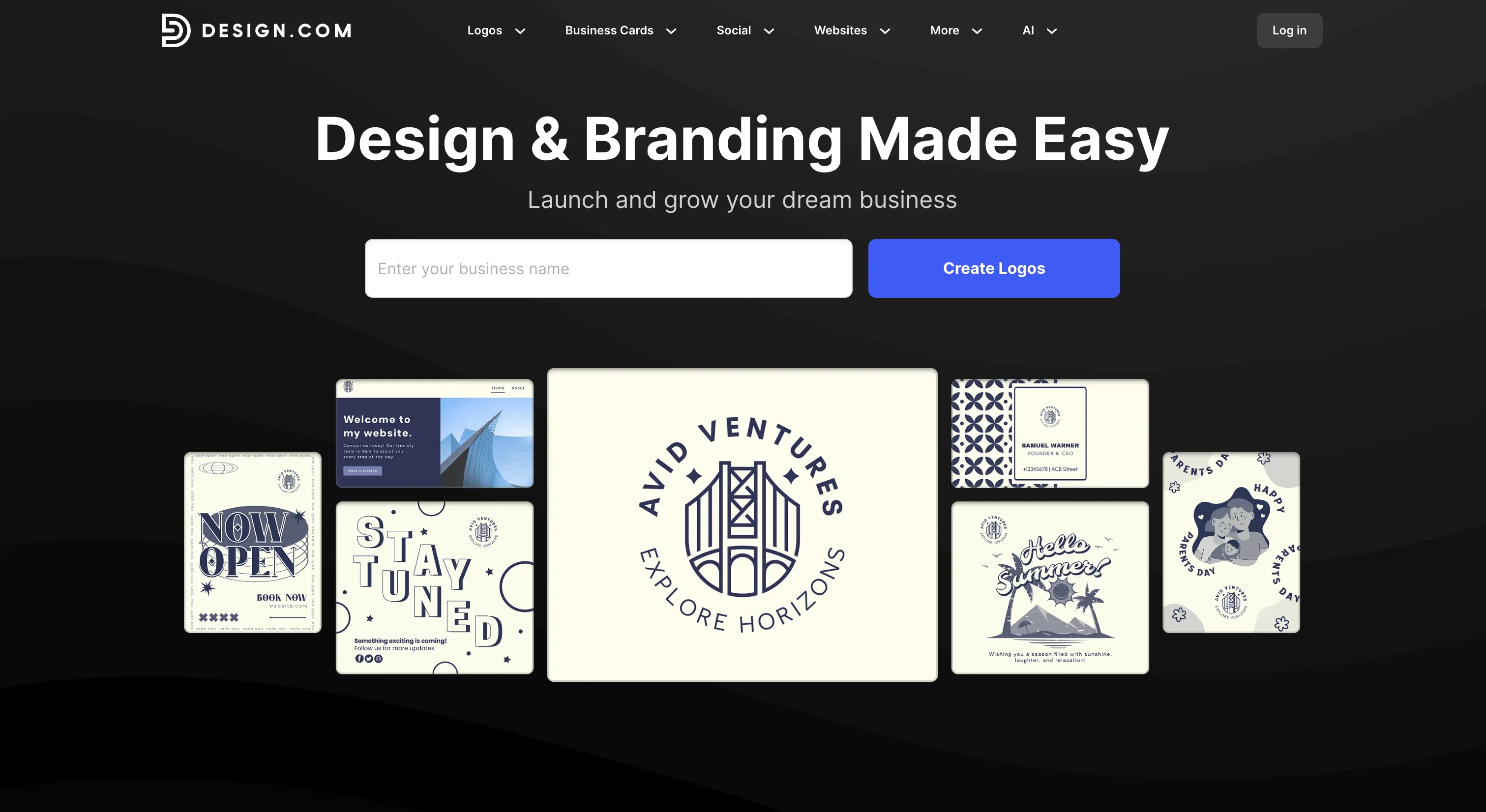 illustration image for the no-code tool Design.com