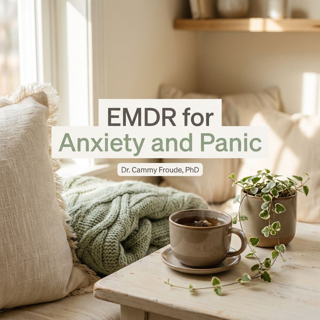 EMDR for anxiety and panic, trauma-informed therapy with Dr. Cammy Froude, PhD