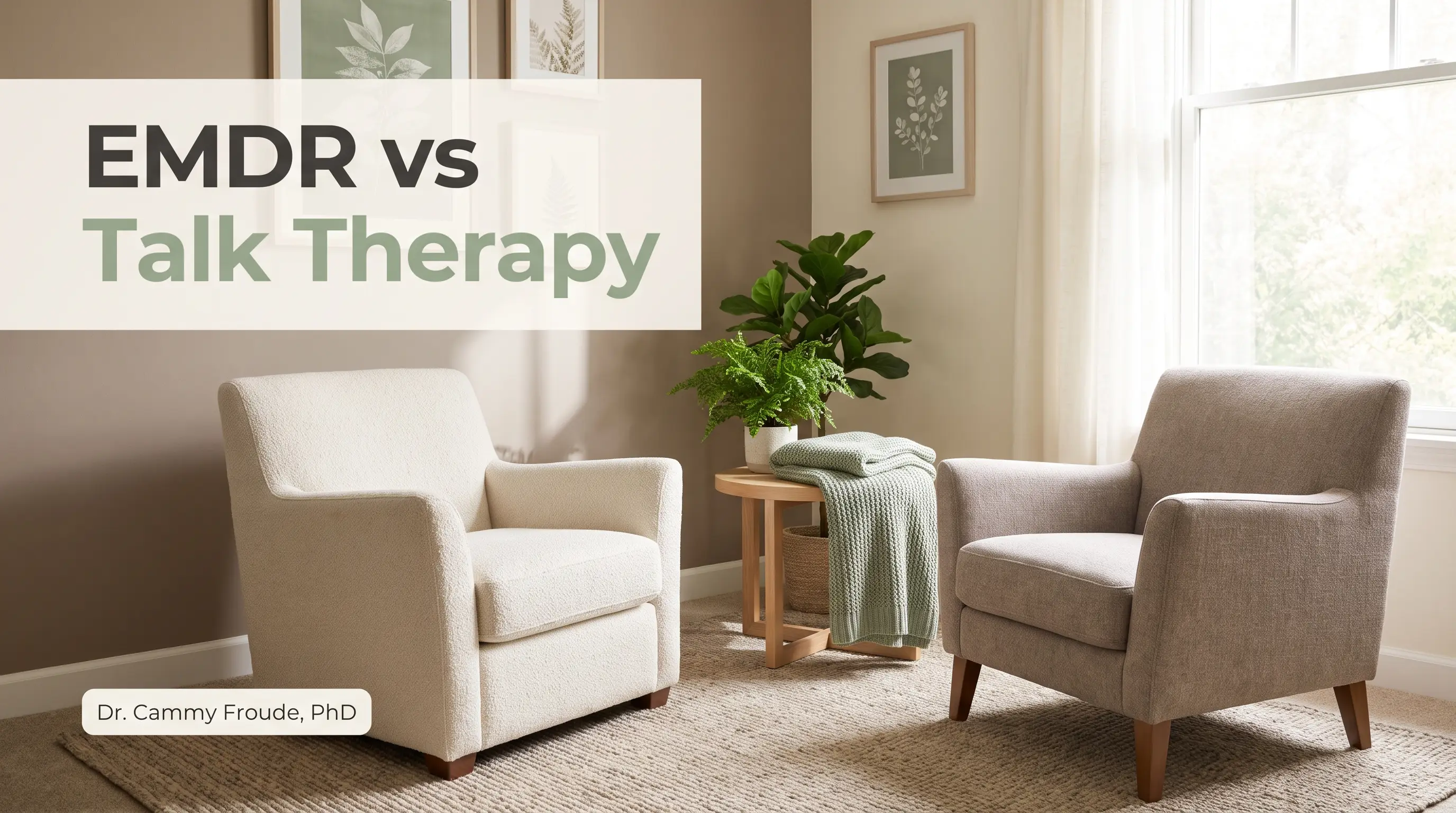 EMDR vs talk therapy for trauma, Dr. Cammy Froude, PhD
