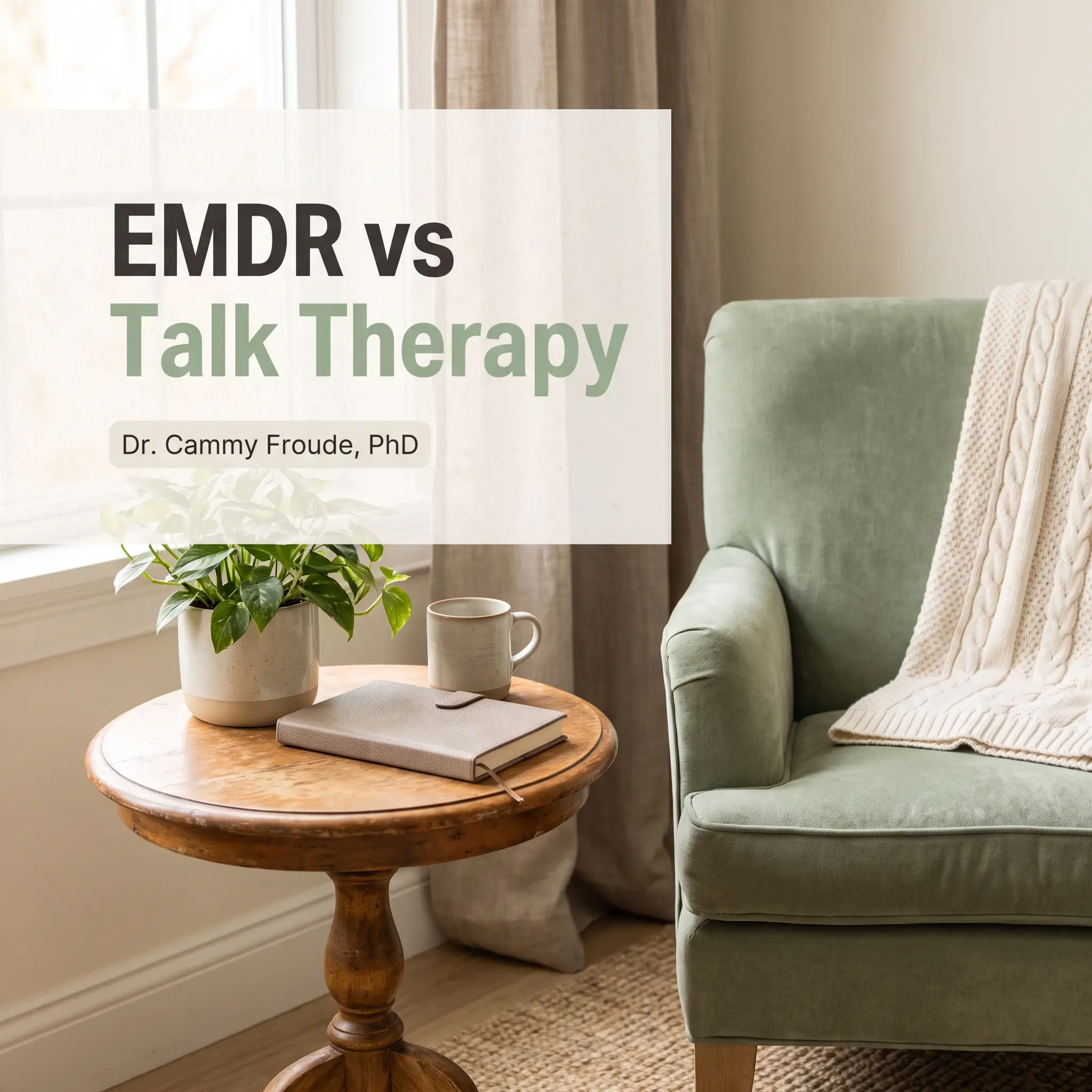 EMDR vs talk therapy for trauma, Dr. Cammy Froude, PhD