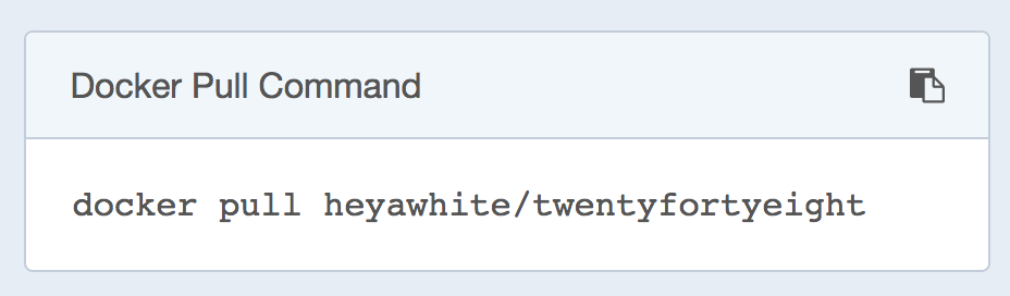 The Docker pull command for your app.