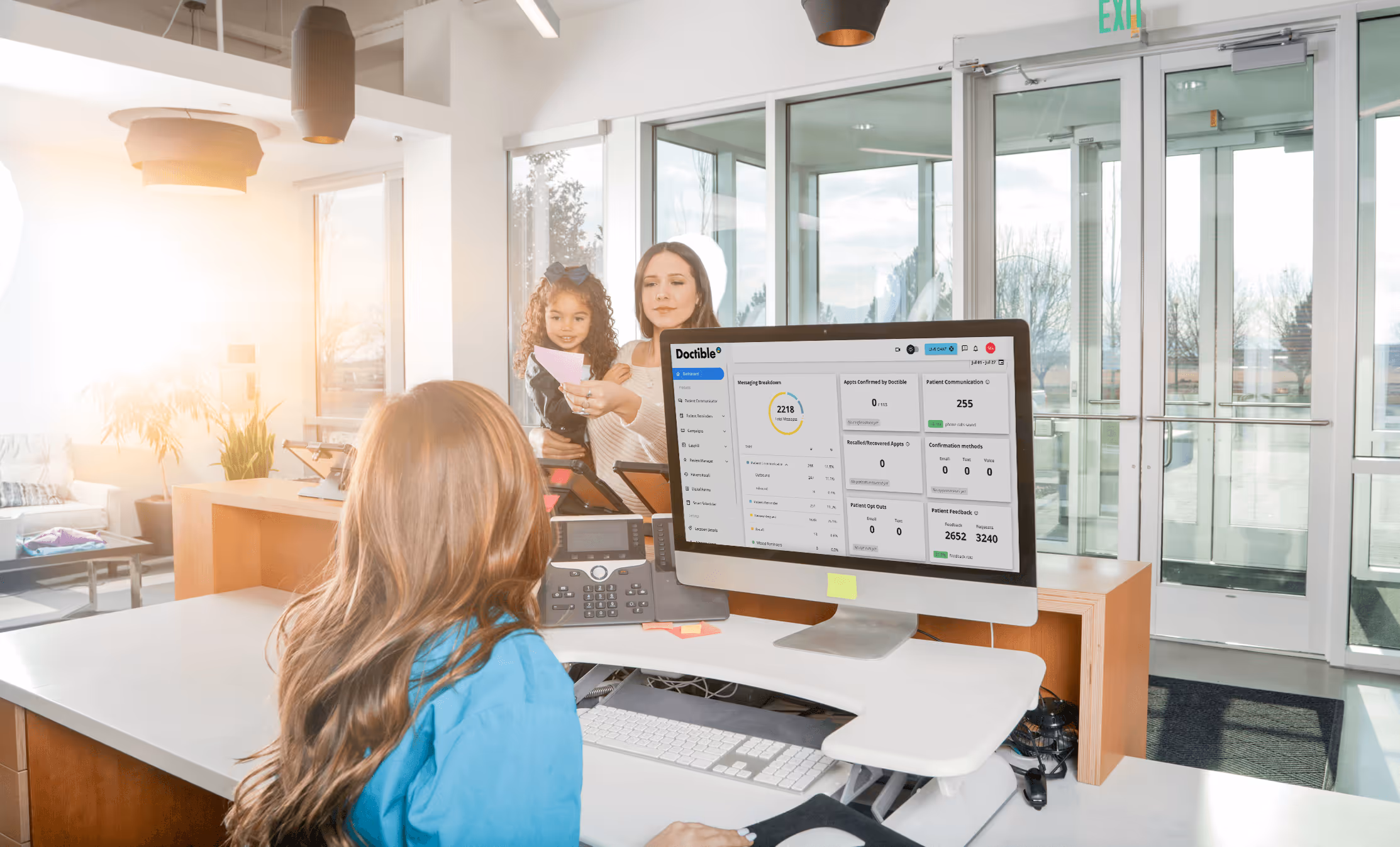 Doctible dental practice software features: online scheduling, reviews, and reminders