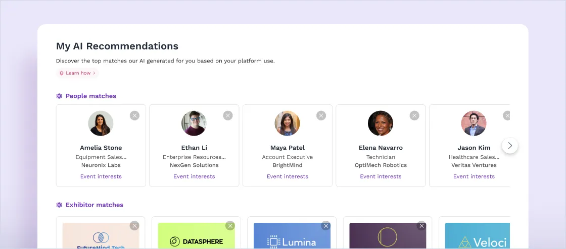 Offer sponsors premium sponsor placement on the event home page with Swapcard