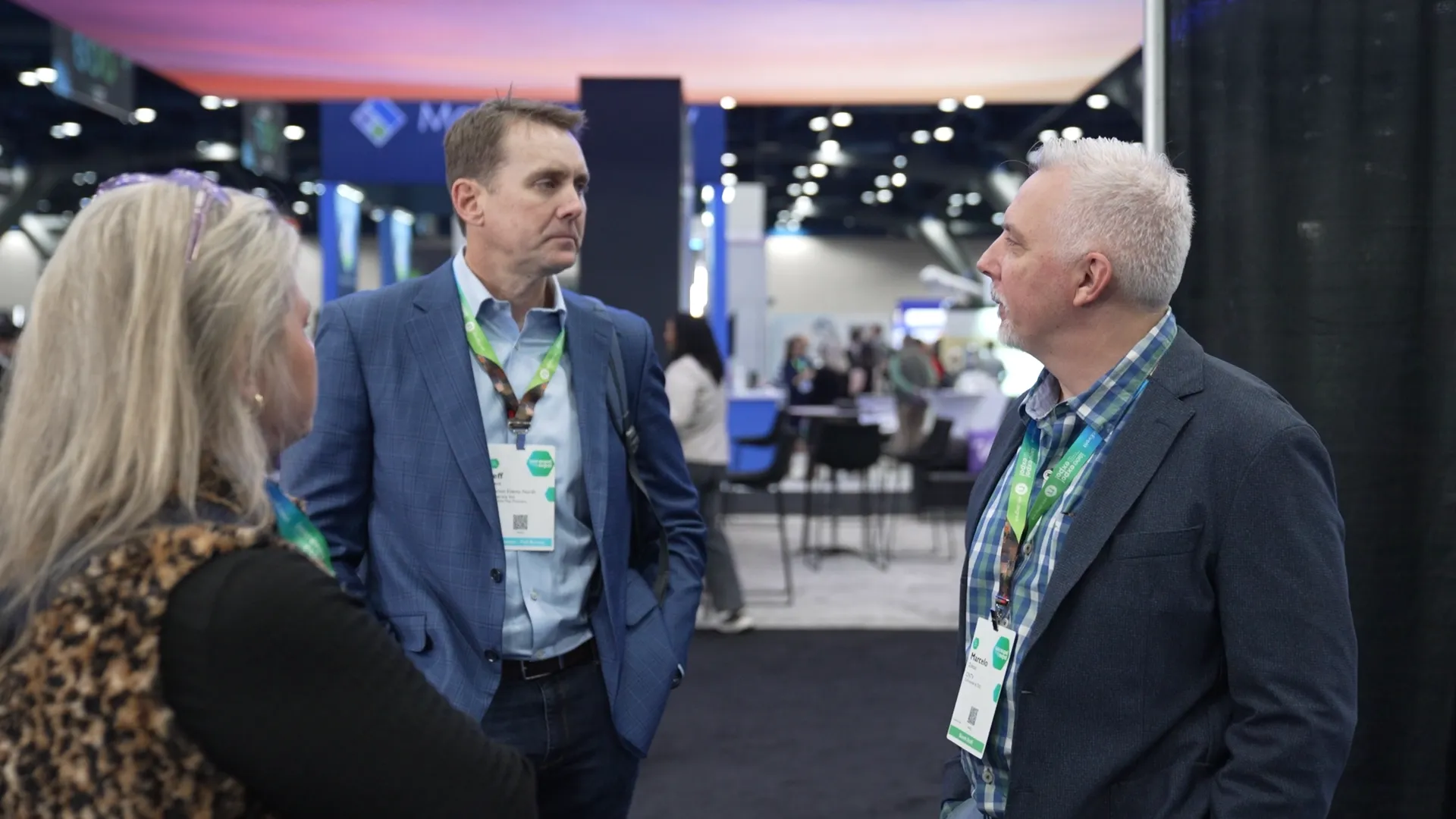 Event participants networking.