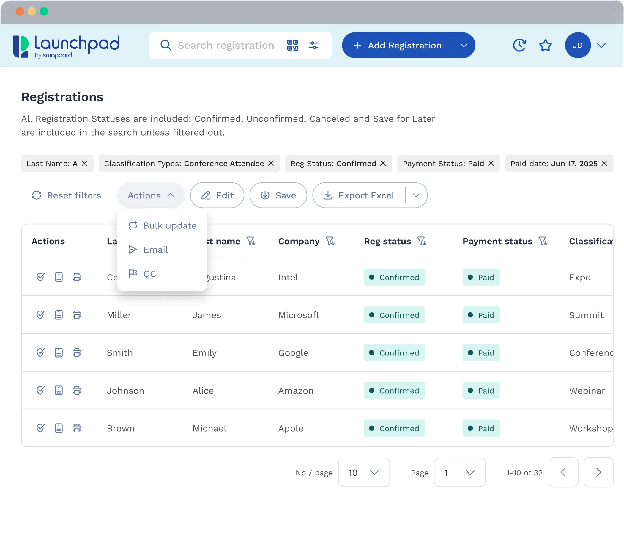 Swapcard lets organizers enable self-serve management for exhibitors through a dedicated portal