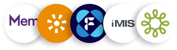 Logos of AMS platforms that integrate with Swapcard.