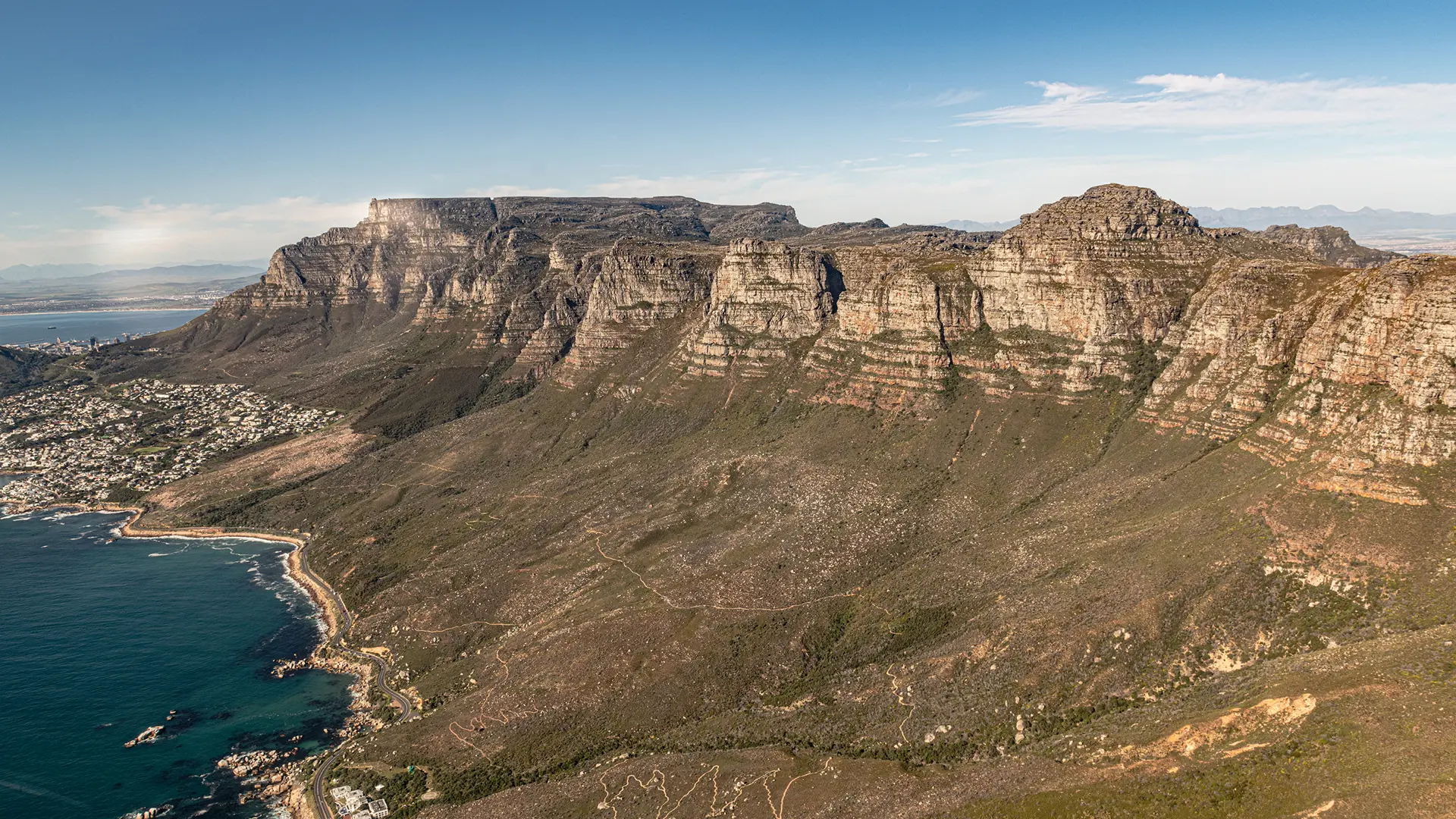 Twelve Appostles climbing options, Cape Town, South Africa.