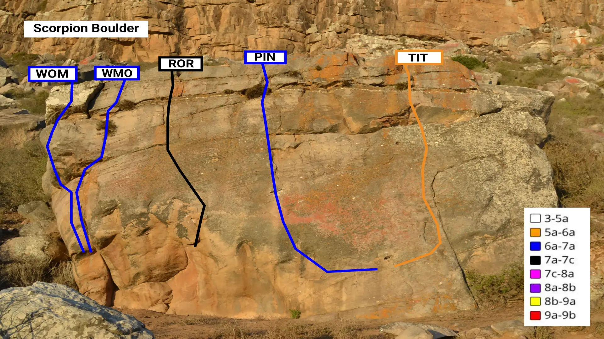 They don't call it Scorpion Boulder for nothing !