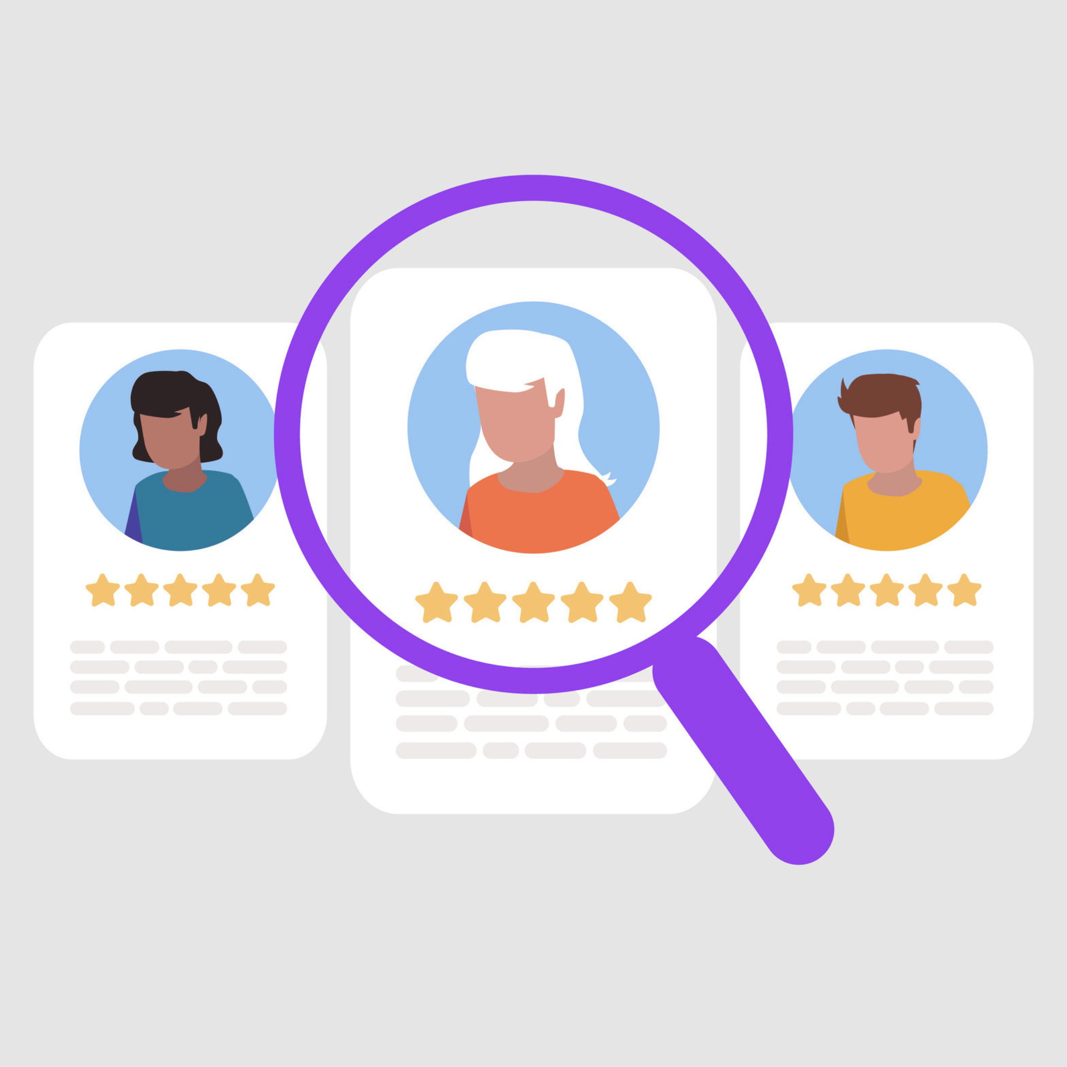 Vector illustration of staff recruiting 