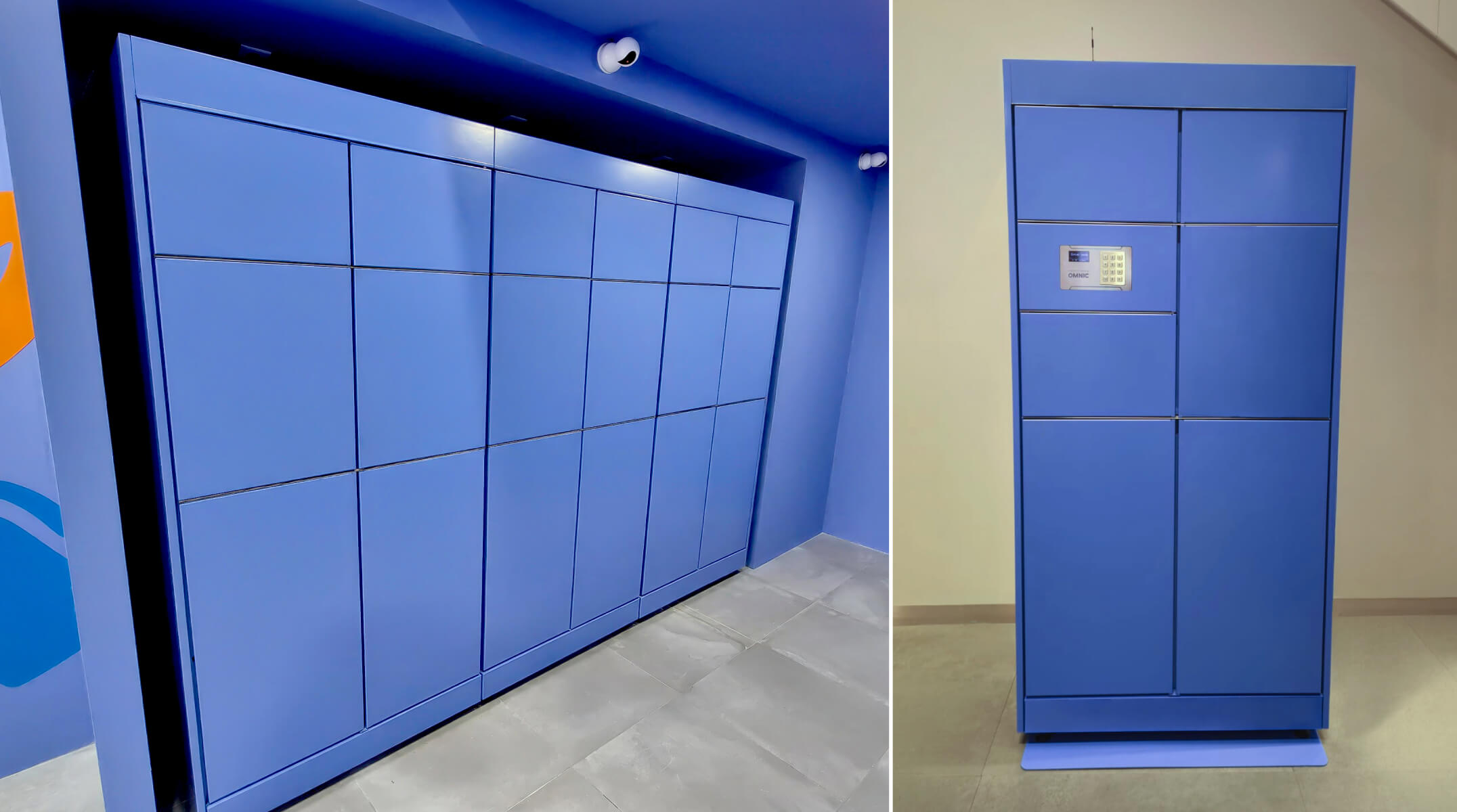 OMNIC service team installing and supporting lockers in the local market