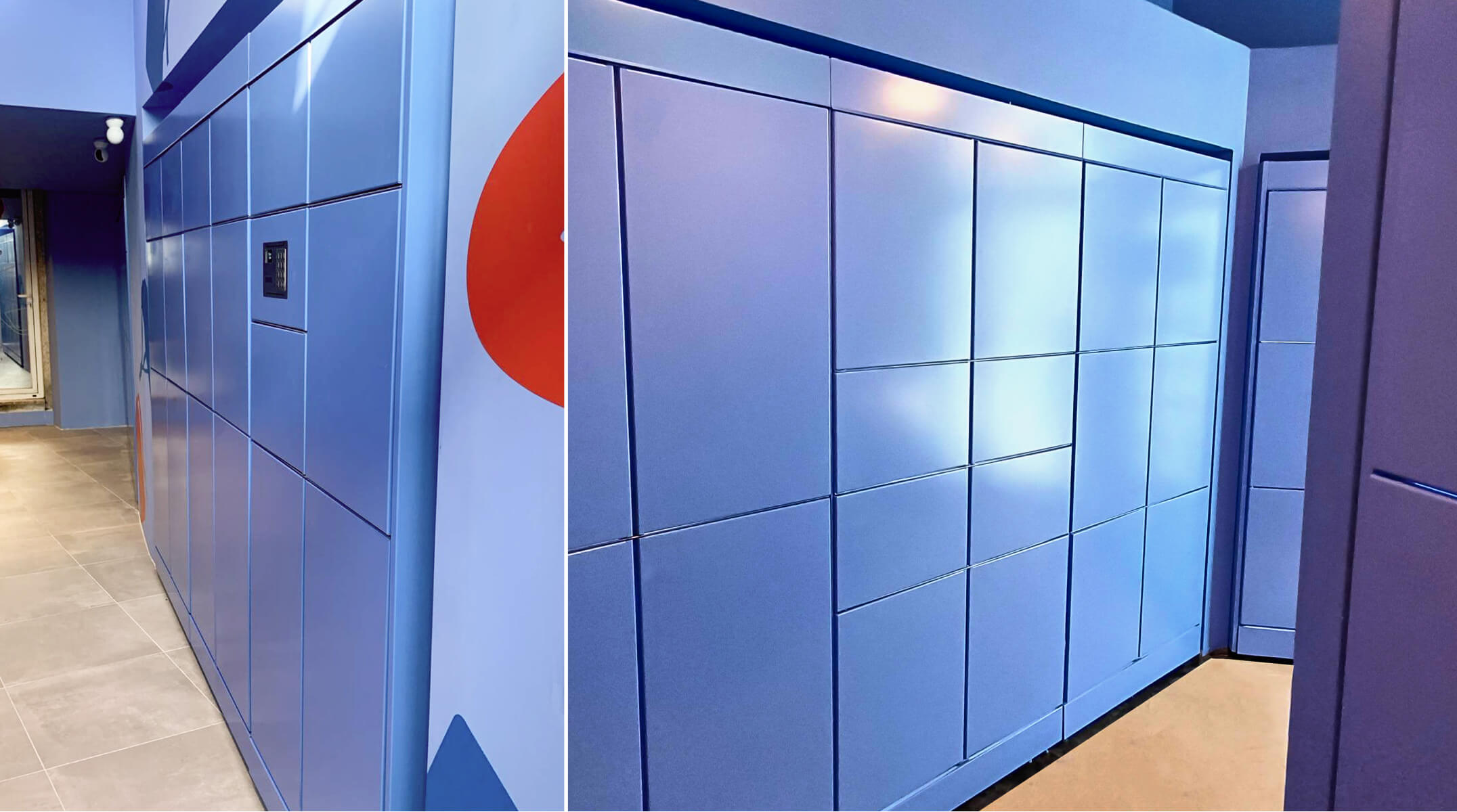 Custom branding turning the locker into a physical extension of the platform