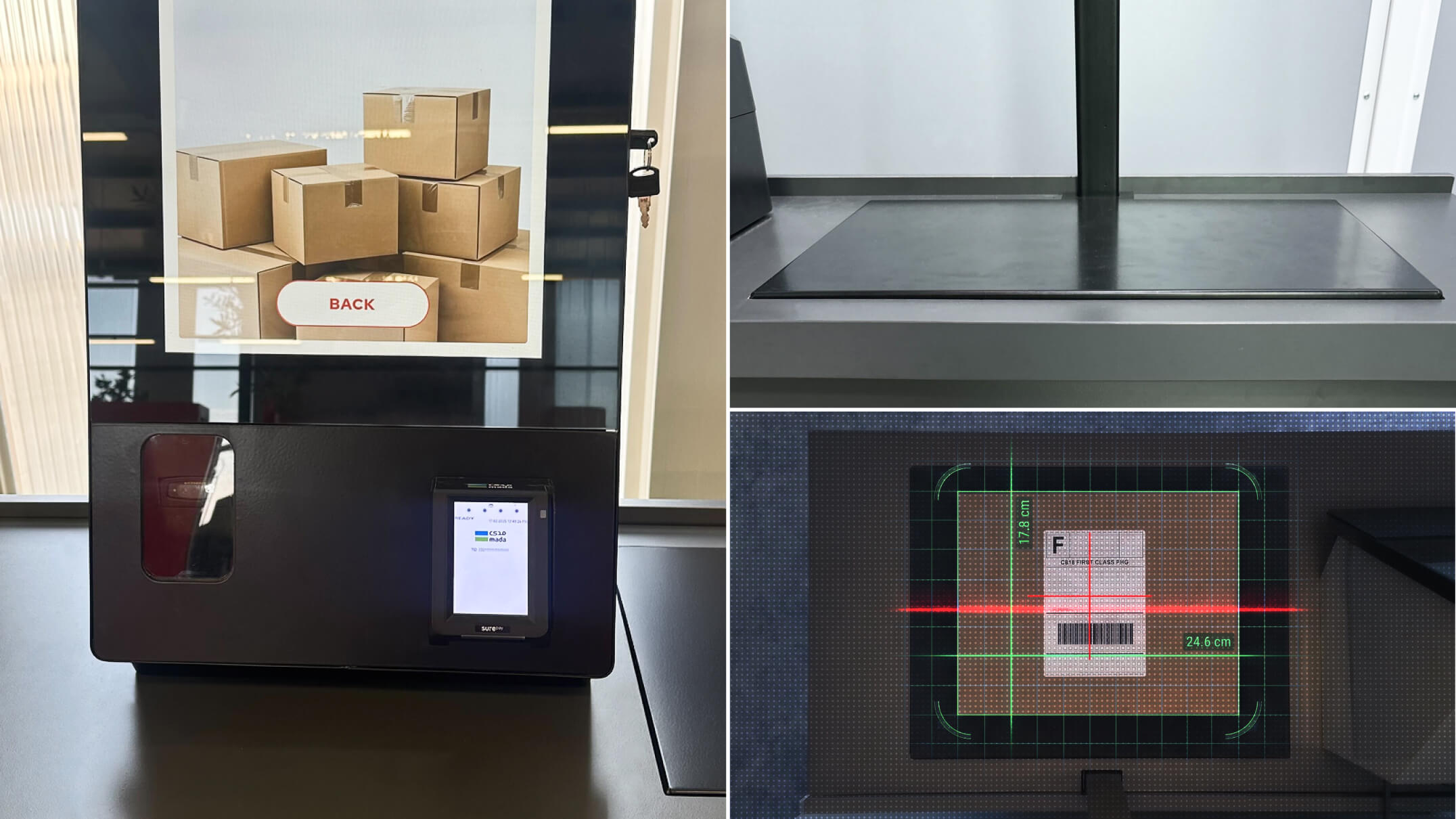 Integrated payment terminal and label printing inside the kiosk