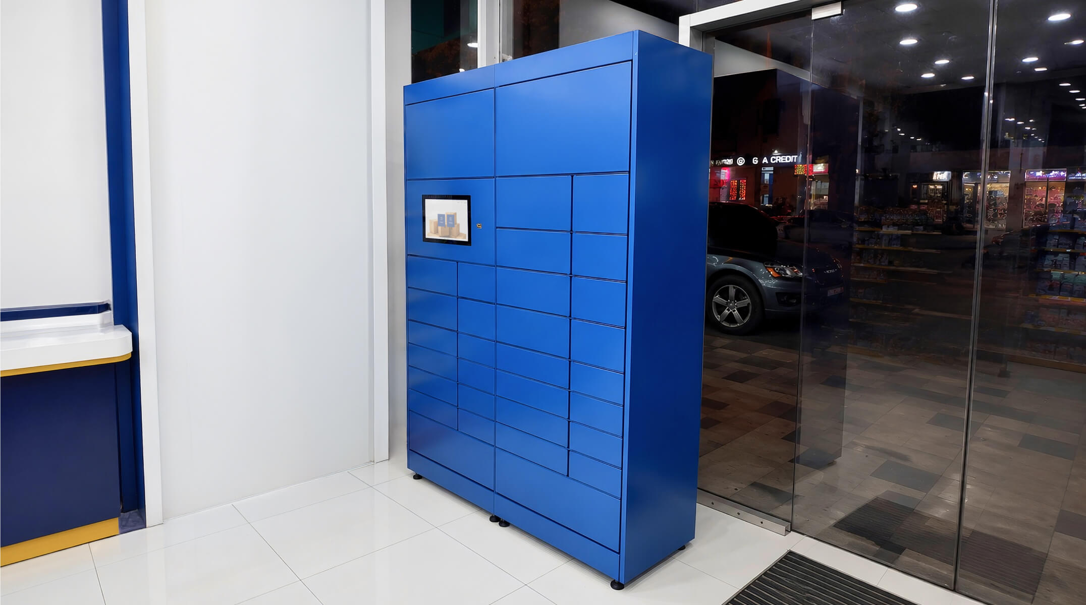 Customer collecting a pharmacy order outside opening hours