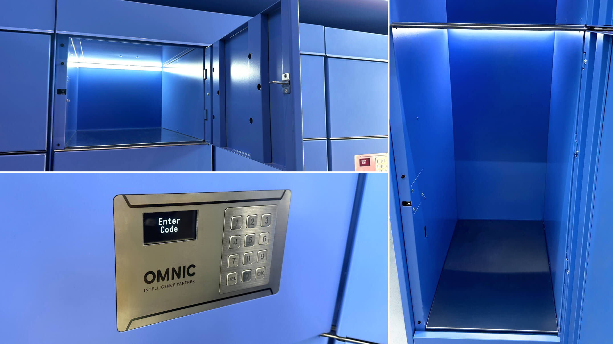 Reinforced locker construction engineered for bags of 23 kg and above