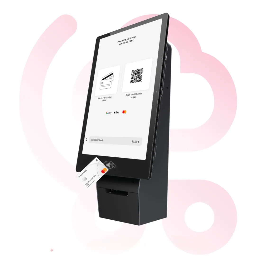 Tap to pay feature on screen