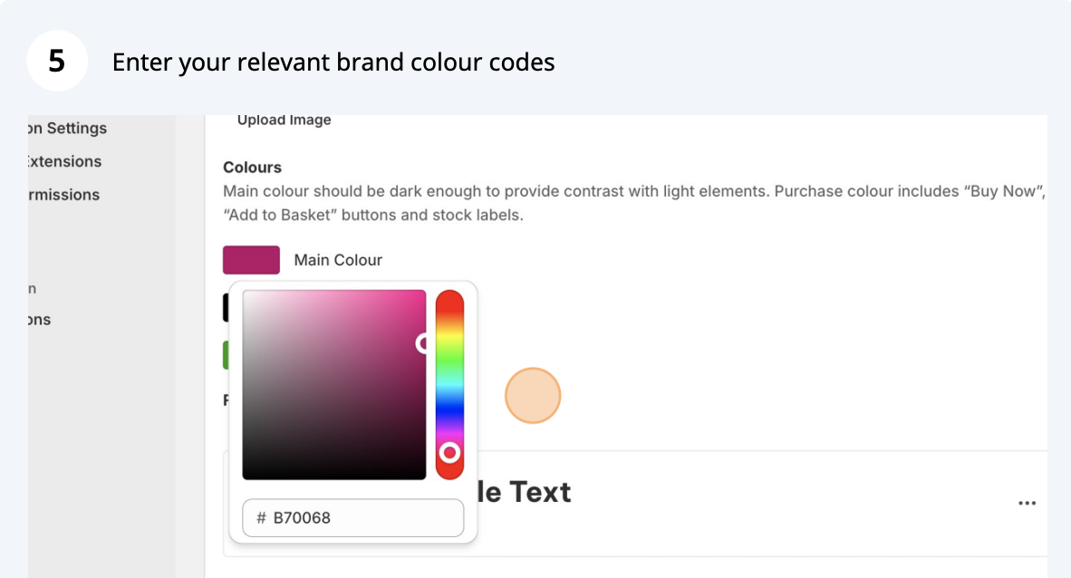 Brand colours (screenshot 5 of 5)