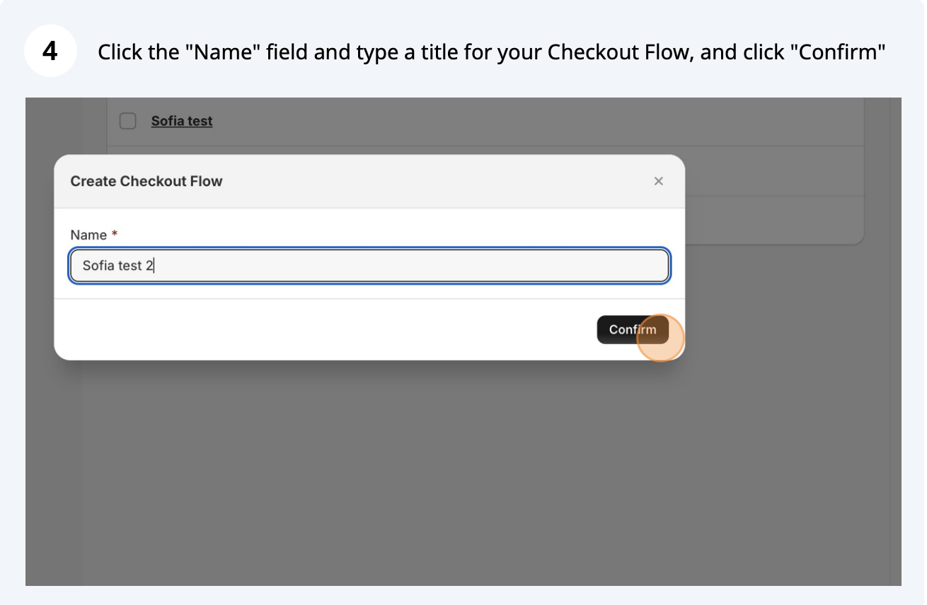 Create your checkout flow (screenshot 4 of 5)