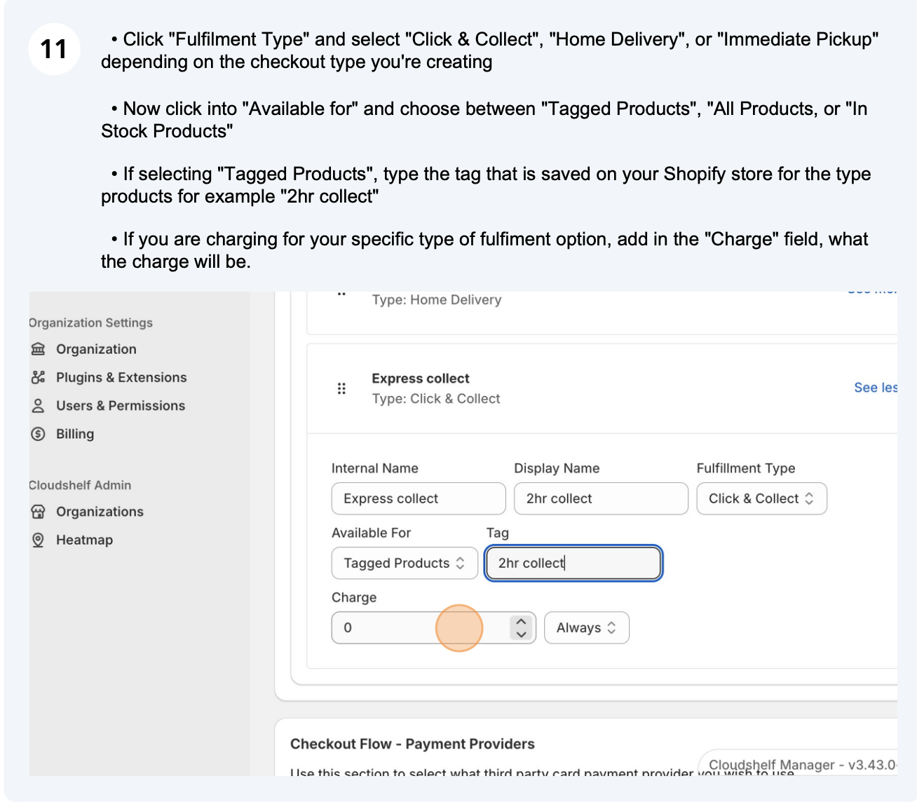 Configure your fulfilment method (screenshot 6 of 7)