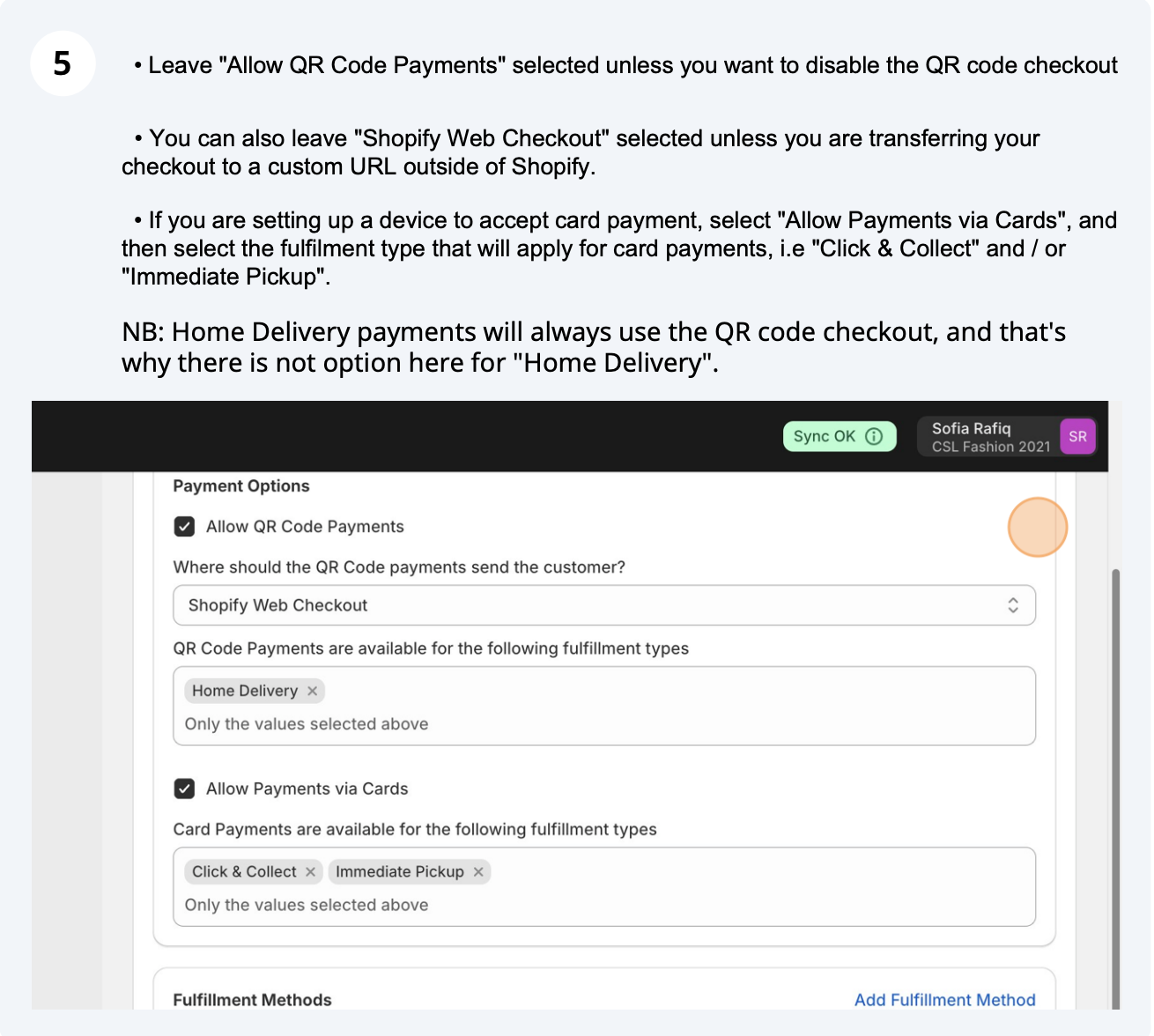 Create your checkout flow (screenshot 5 of 5)