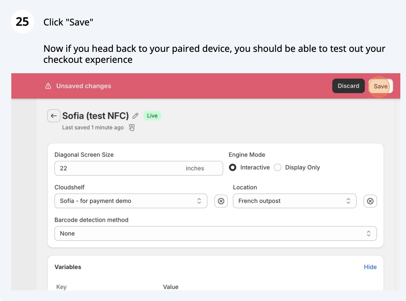 Save your Terminal ID (screenshot 5 of 5)