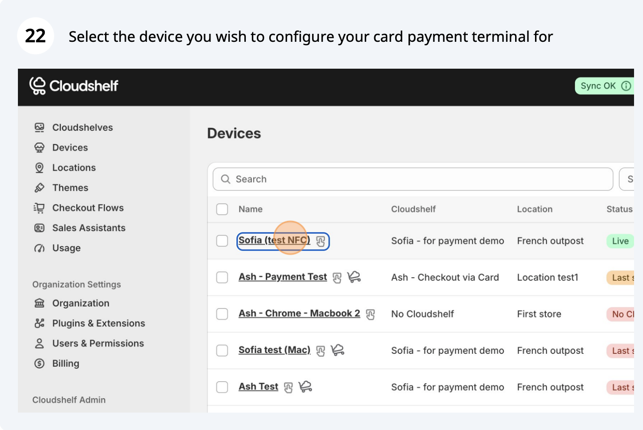 Save your Terminal ID (screenshot 2 of 5)