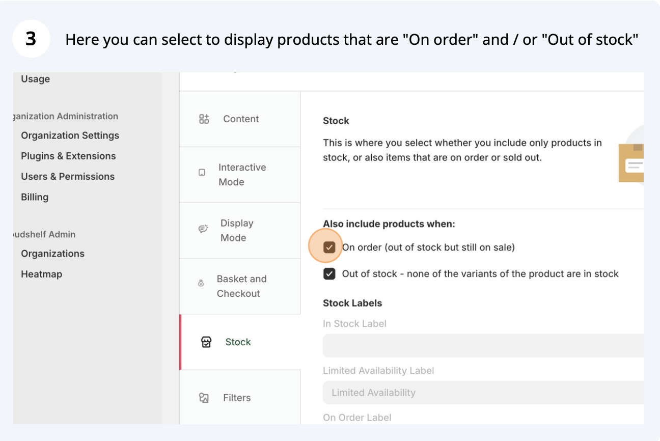 Stock settings (screenshot 3 of 5)
