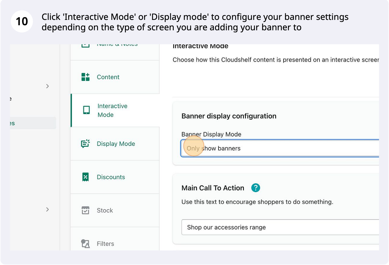 Plain screen banner, step 10 of 13