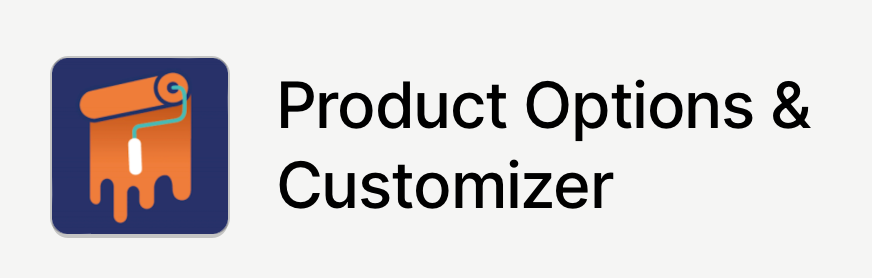 Product Options Customizer (screenshot)
