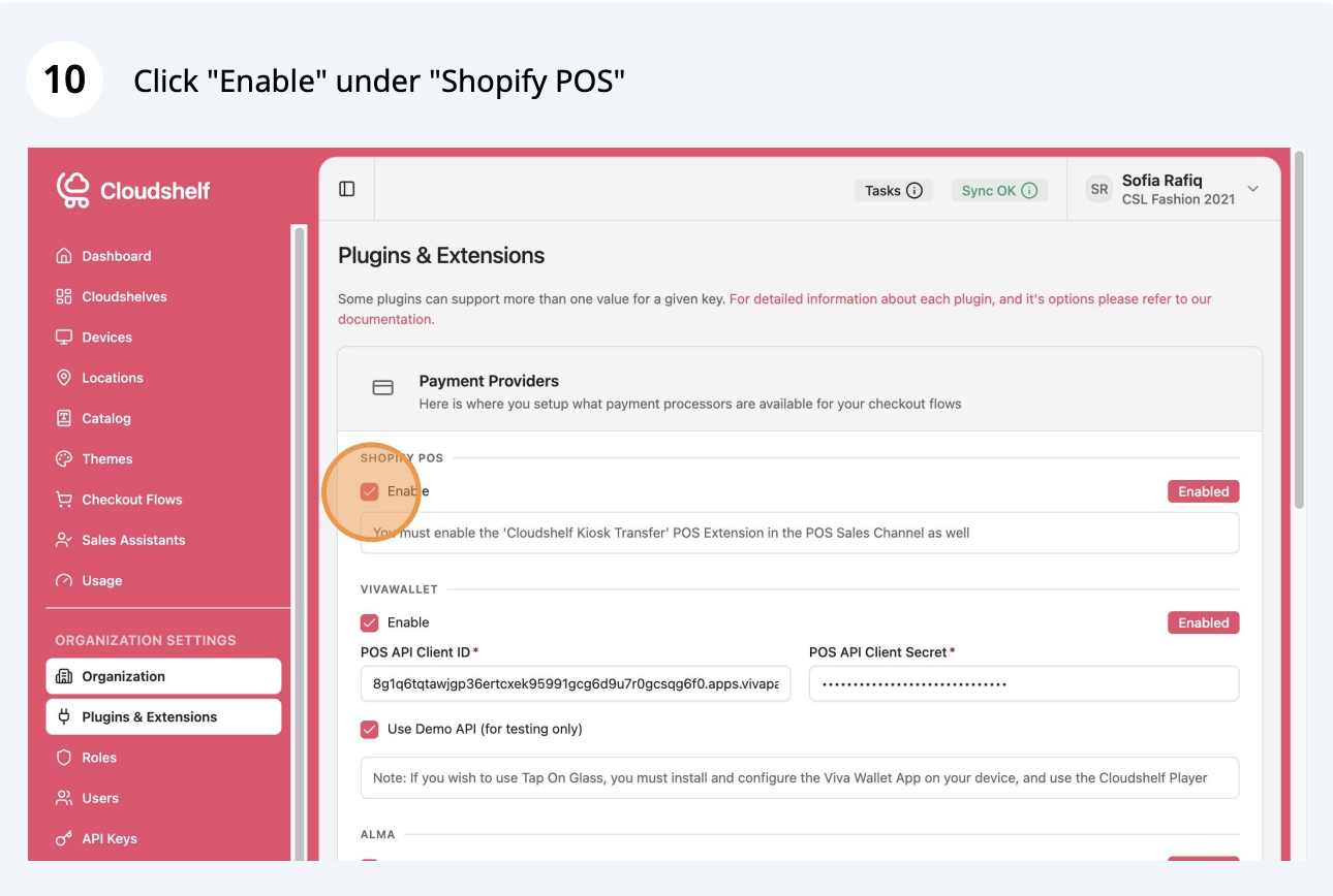 Configure Shopify POS, step 10 of 17
