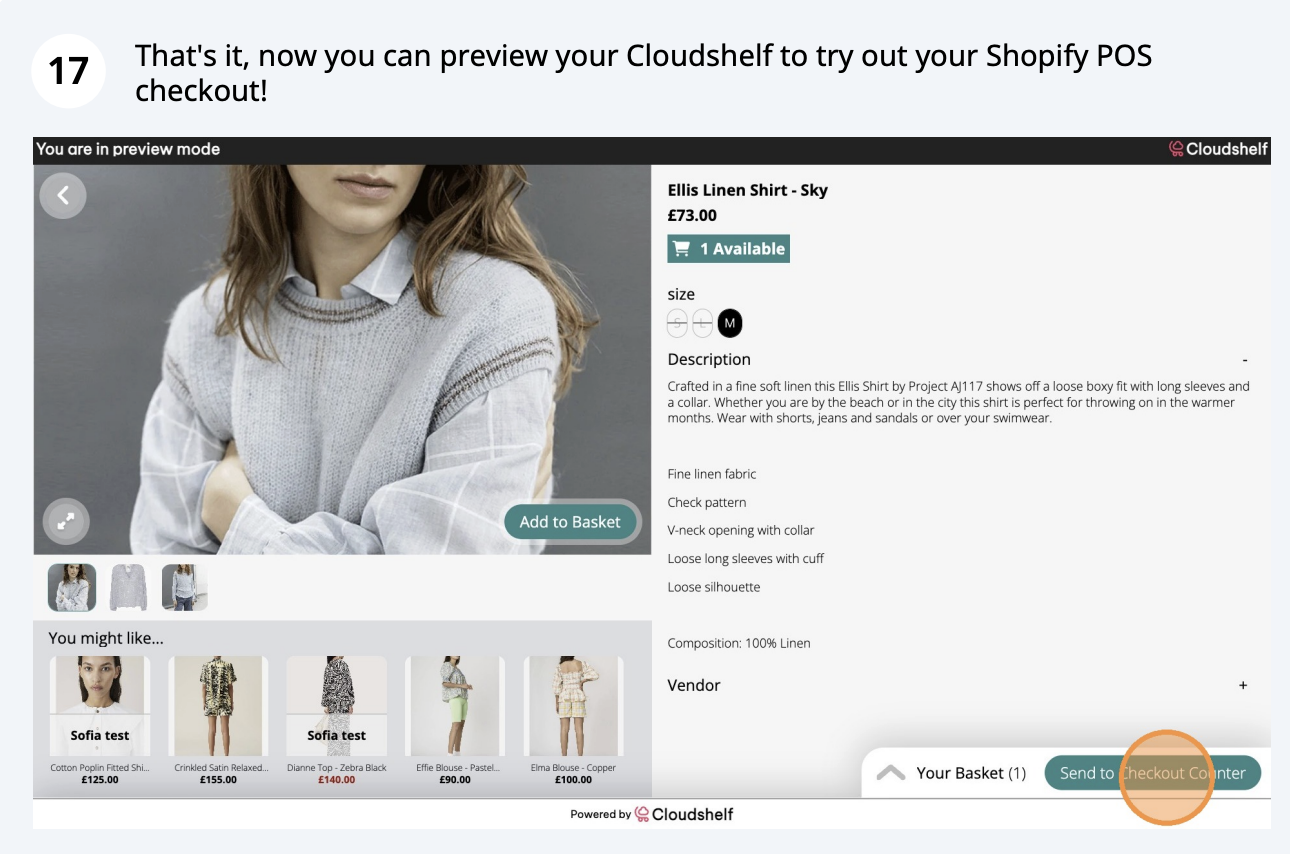 Configure Shopify POS, step 17 of 17
