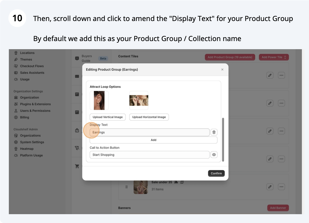 Attract loop setup, step 11 of 16