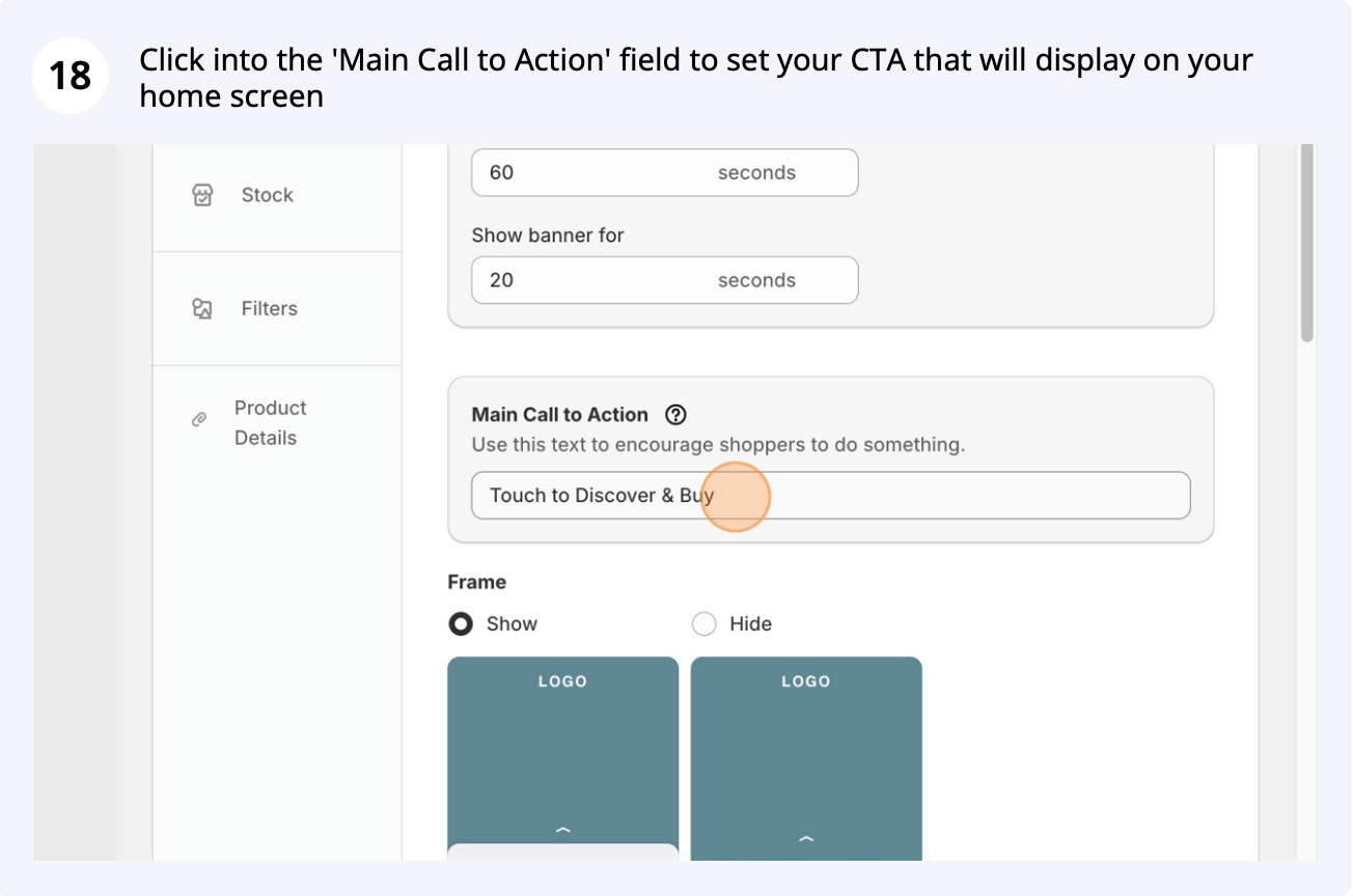 Adapt the call to action (screenshot 2 of 2)