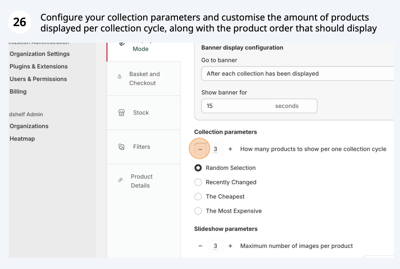 Display mode settings (screenshot 3 of 5)