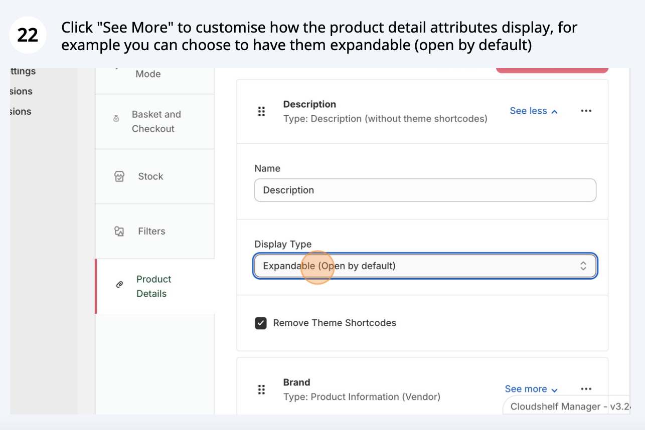 Change the order of fields (screenshot 1 of 2)