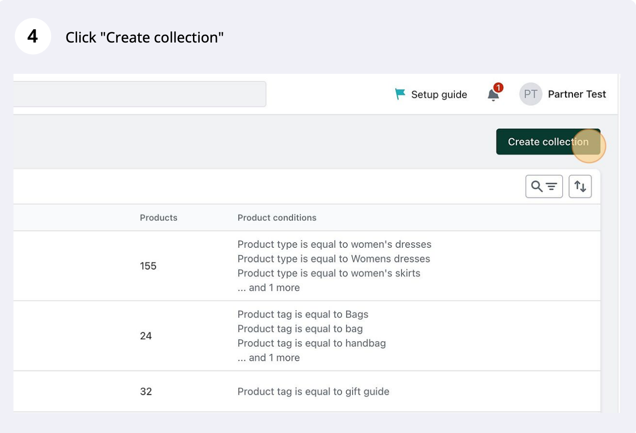 Cloudshelf-only collection, step 4 of 8