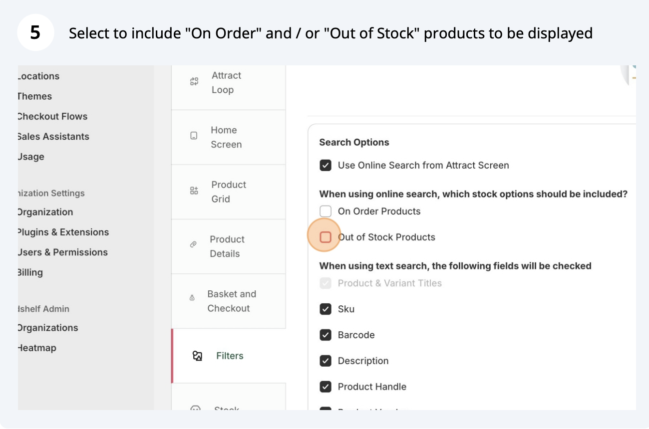 Activate Online Search, step 5 of 7