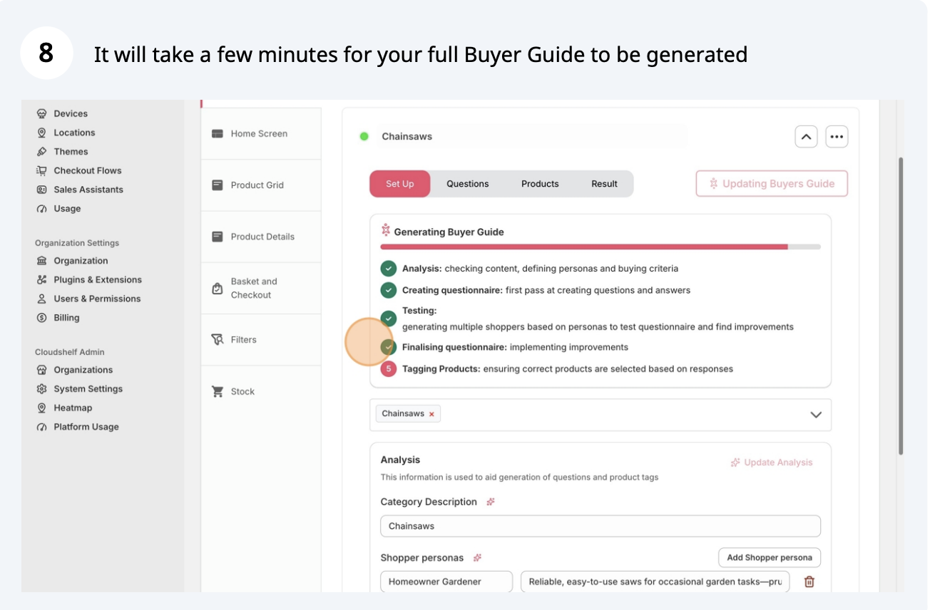 Create a buyer guide, step 8 of 20