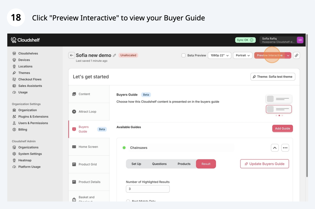 Create a buyer guide, step 18 of 20