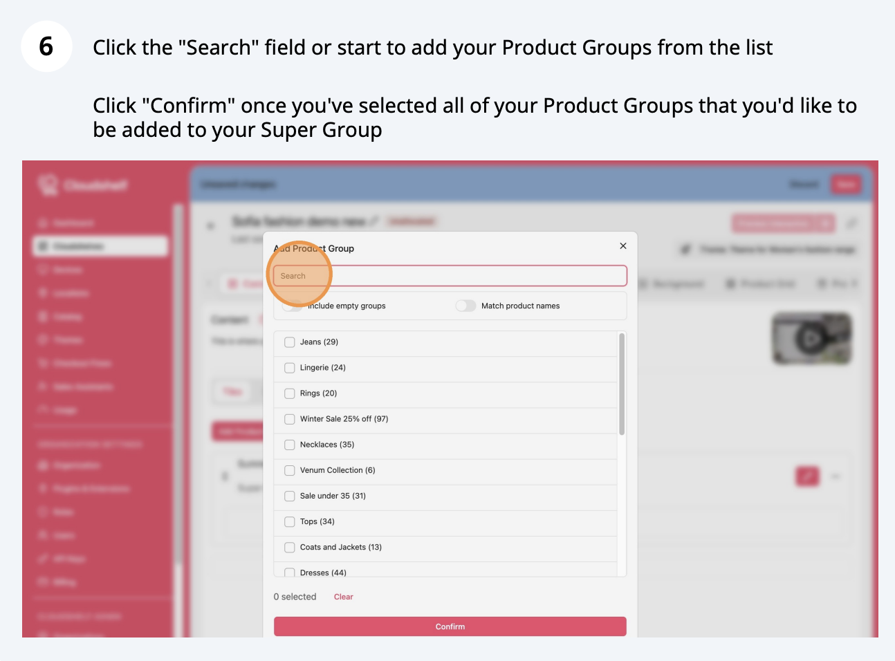 Create Super Groups, step 6 of 13