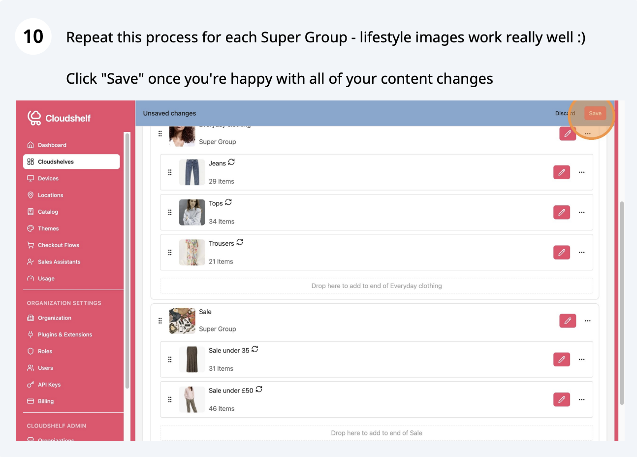Create Super Groups, step 10 of 13