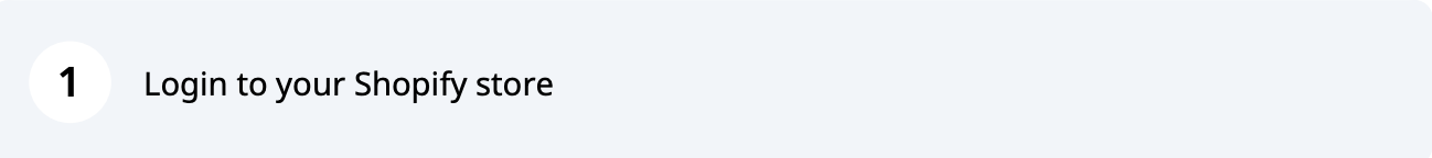Pin the app in Shopify admin, step 1 of 4