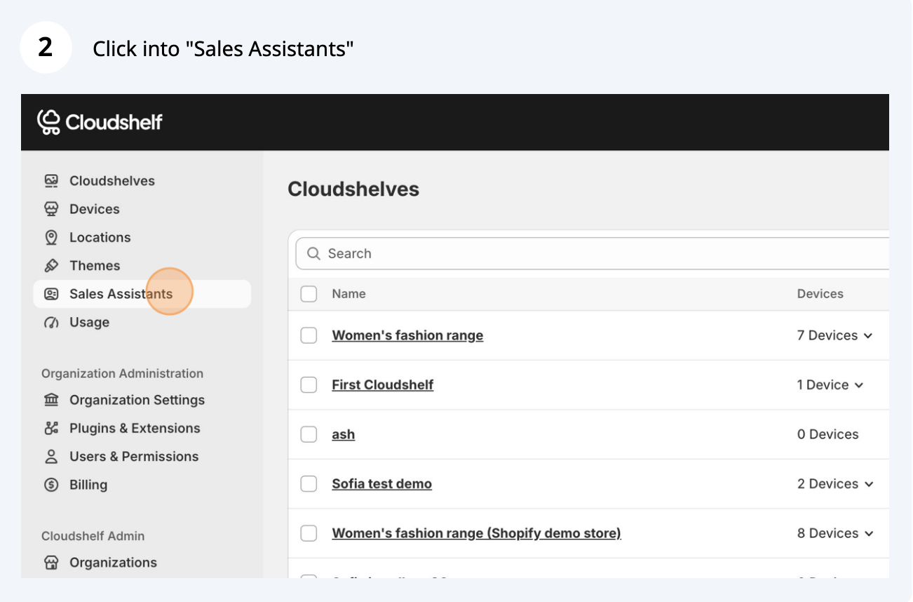 Register your sales team (screenshot 2 of 5)