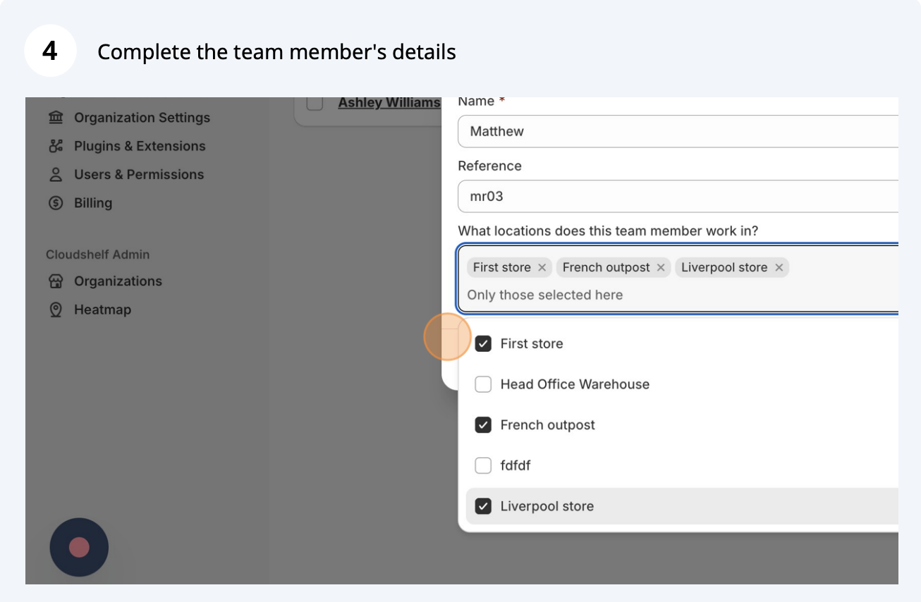 Register your sales team (screenshot 4 of 5)