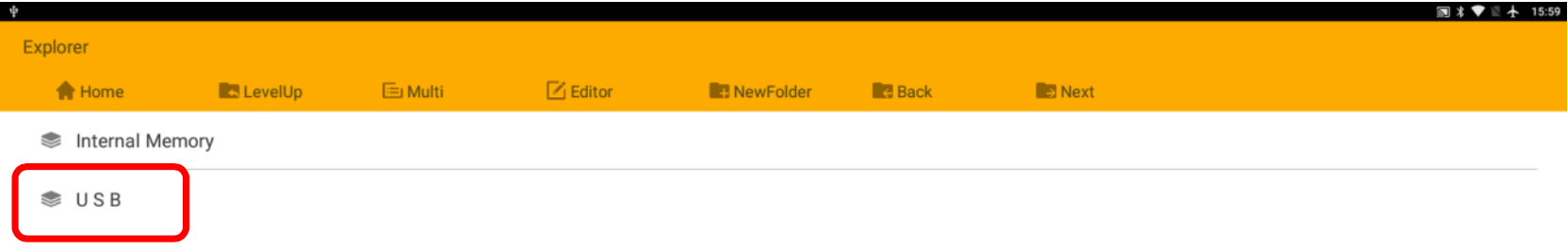 USB folder